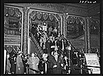 Crowd coming out of Regal movie theater. Southside of Chicago, Illinois