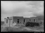 Home of Spanish-American farm family. Taos County, New Mexico
