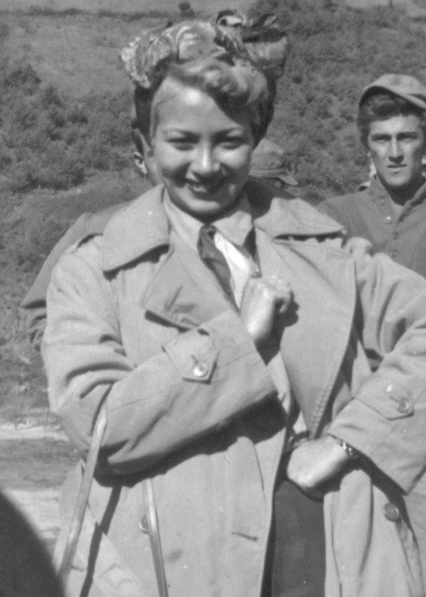 Monica Lewis in Korea, 1951
